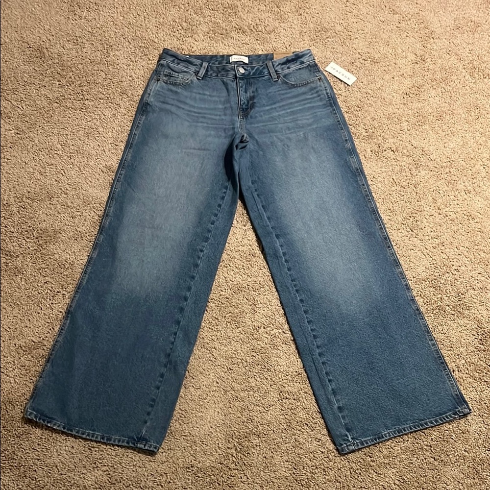 Pacsun Casey Low Rise Baggy Jeans Indigo Wash